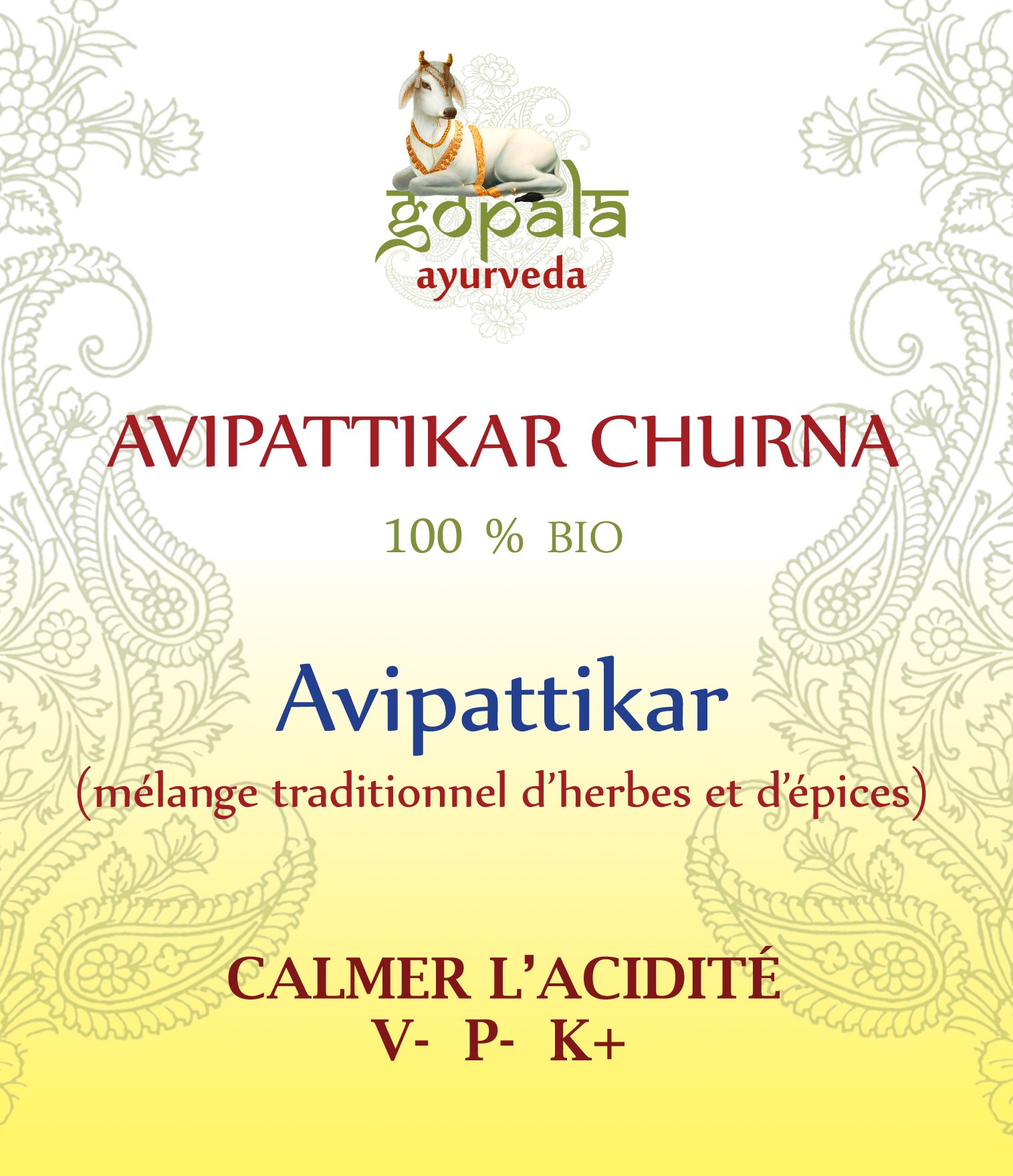 AVIPATTIKAR (formulation traditionnelle) BIO Gopala A.