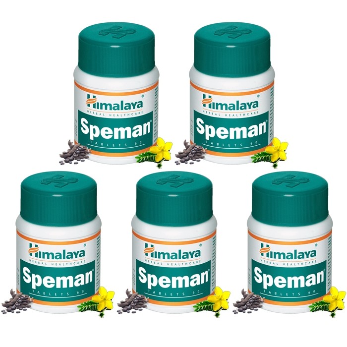 Himalaya SPEMAN (5 paquets de 60 comprimés) - complément alimentaires Ayurvédique