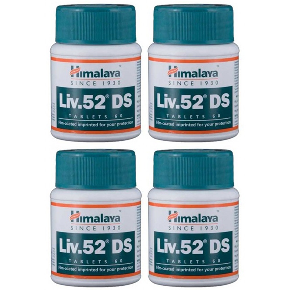 Himalaya LIV 52 DS (4 paquets de 60 comprimés) - complément alimentaires Ayurvédique