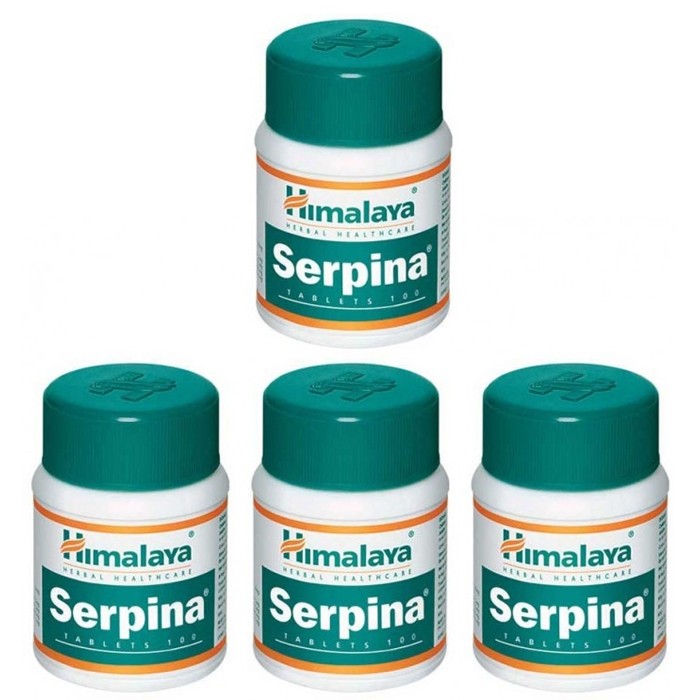 Himalaya SERPINA (4 paquets de 100 comprimés) - complément alimentaires Ayurvédique