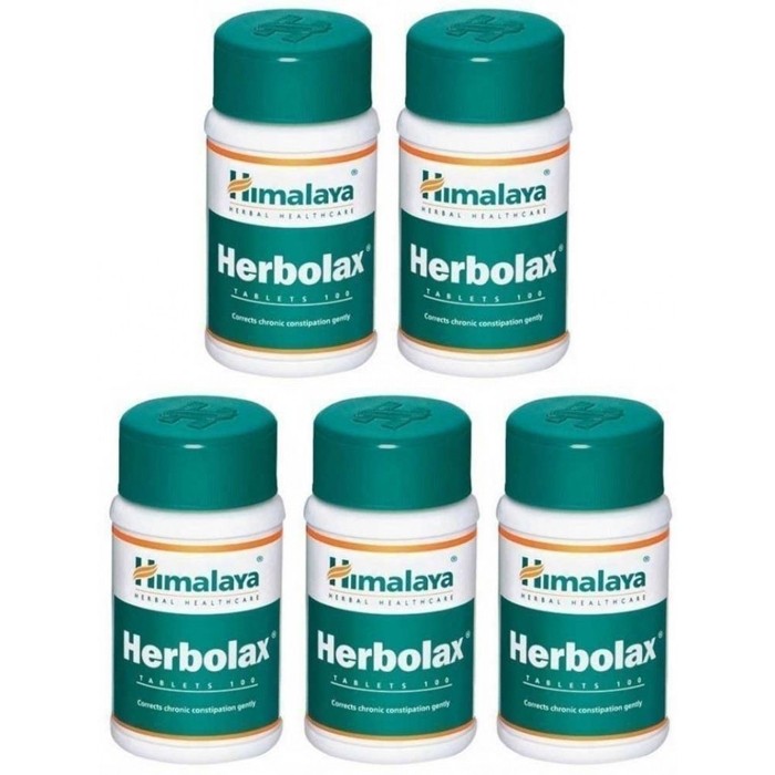 Himalaya HERBOLAX (5 paquets de 100 comprimés) - complément alimentaires Ayurvédique
