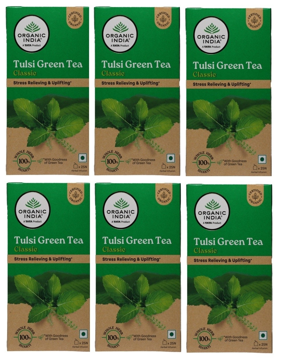 Organic India TULSI GREEN TEA (25 sachets)