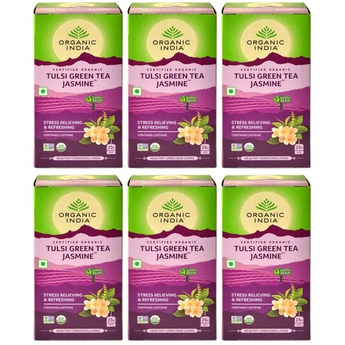 Organic India TULSI JASMIN GREEN TEA (25 sachets)