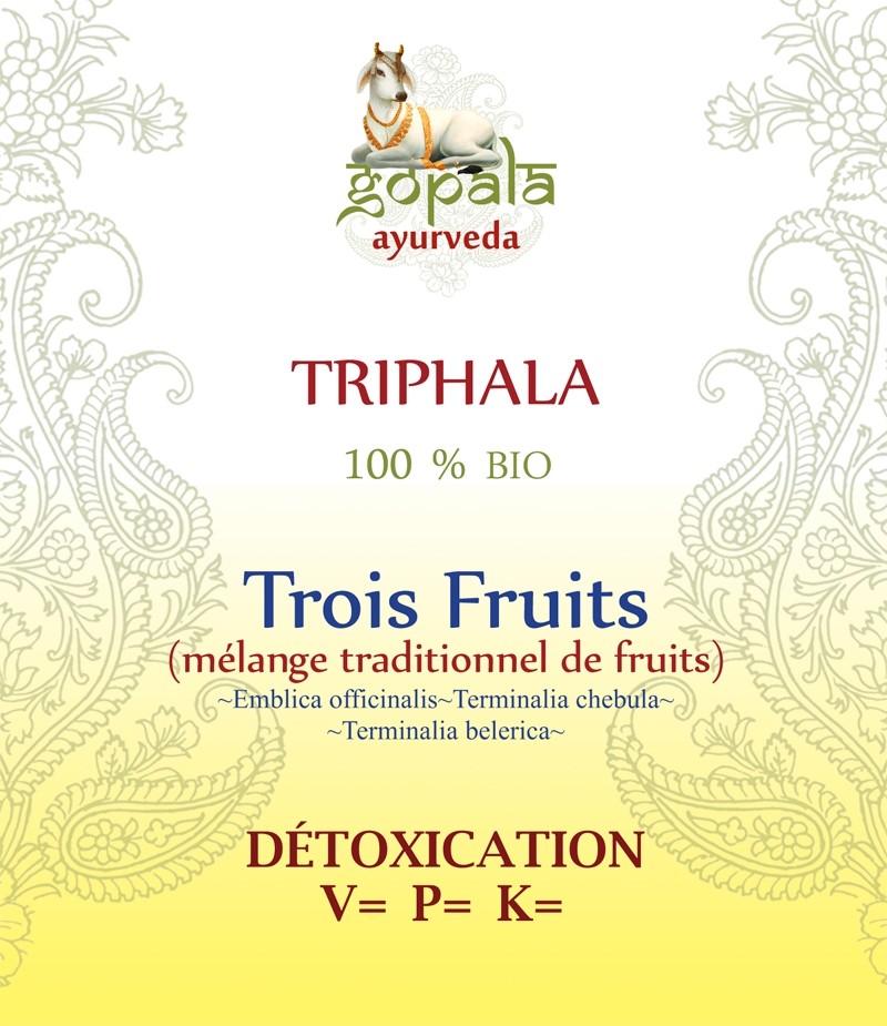 TRIPHALA (Embilica officinalis;Terminalia chebula; Terminalia belerica) BIO Gopala A. (AYURVEDA)